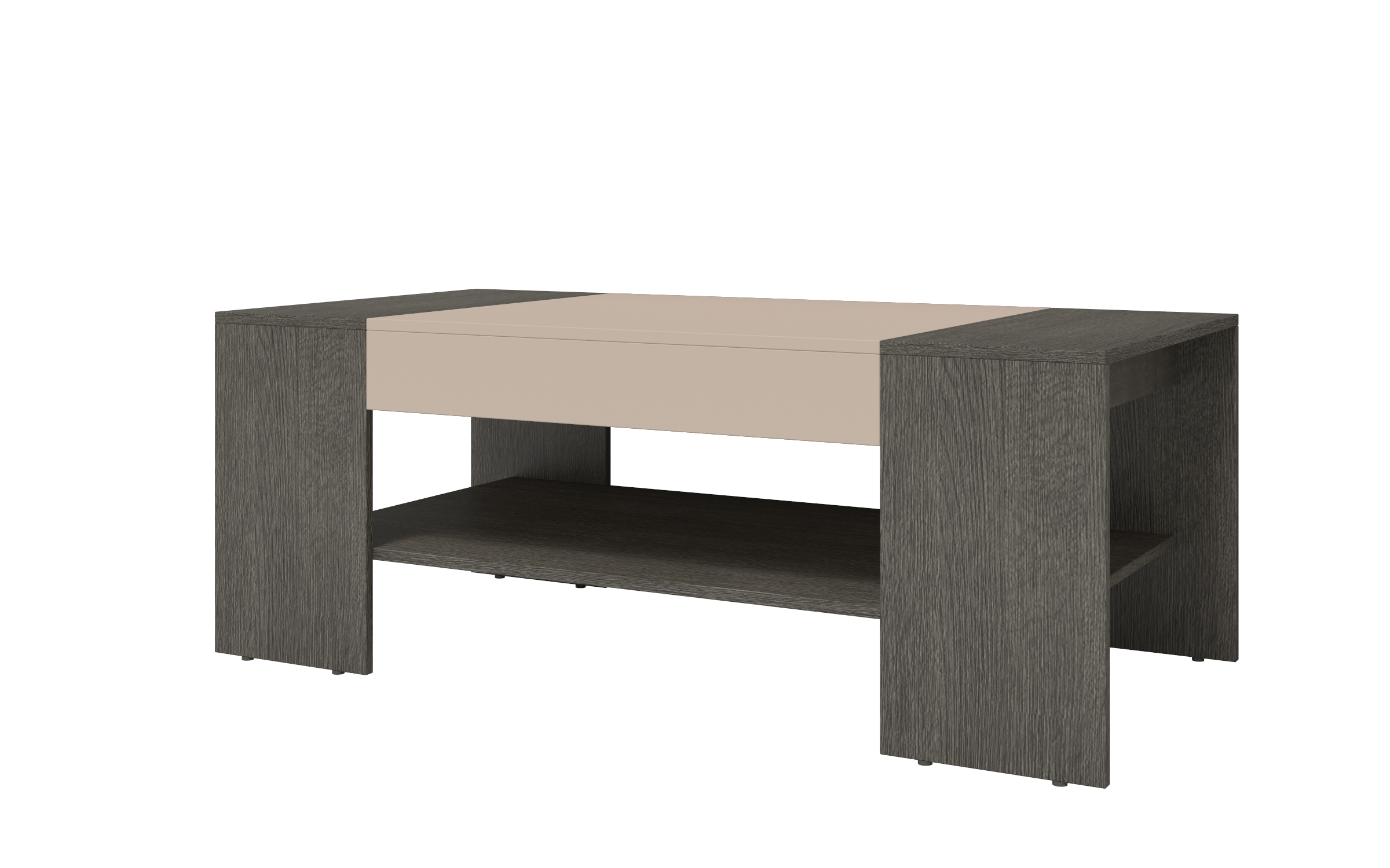Coffee table Sima, cashmere + Anthracite oak  2